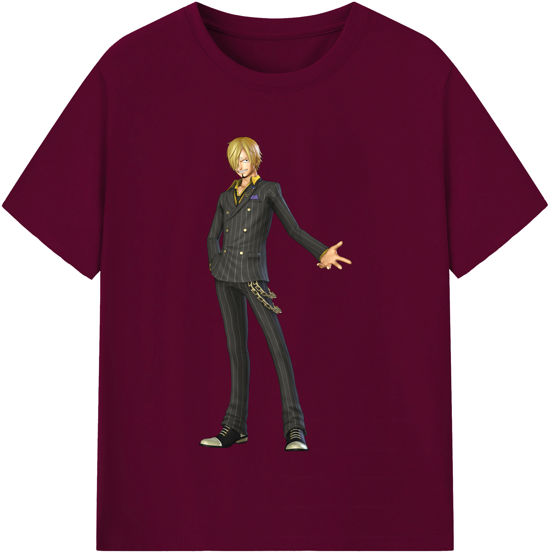 （画像用） ワンピース サンジ ONE PIECE Sanji レディースカジュアルプリントTシャツ（綿100％）